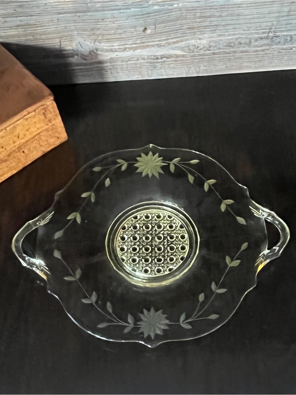 Lancaster Glass Company Topaz Yellow Depression Glass Serving Platter